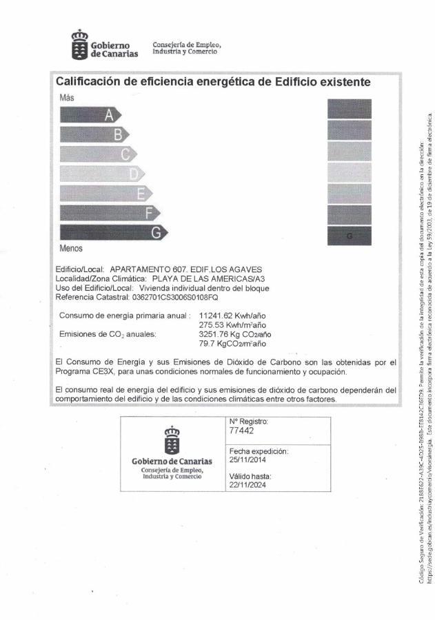 Apartamento Vacacional Playa Playa de las Américas Eksteriør billede